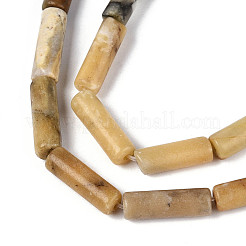 Нити натуральных бусин из нефрита хуанлун G-T141-75