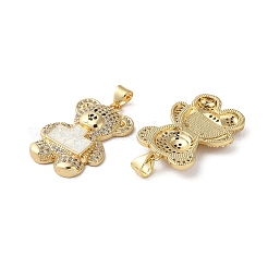 Латунные микро проложить кубического циркония подвески KK-D057-07G