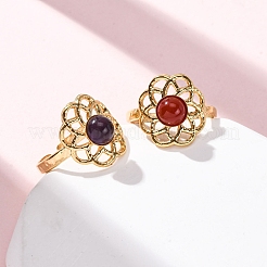 Регулируемые открытые манжетные кольца из нержавеющей стали 304 RJEW-A071-05G