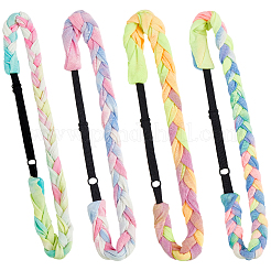 4шт. 4-х цветные повязки из полиэстера с спандексом AJEW-SP0003-14