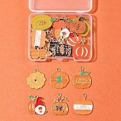 30 шт. 15 стиля День благодарения эмалевые подвески из сплава золотистого тона&nbsp;ENAM-FS0002-02