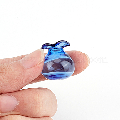 5шт. 5-х цветная стеклянная ваза мини-модель&nbsp;DIY-DR0001-79A