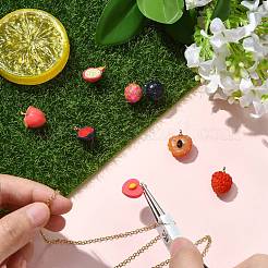 9 шт. 9 стиля подвески из латуни и акрила&nbsp;OACR-CJ0002-67