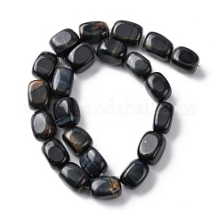 Натуральный голубой тигровый глаз бисер нитей G-H331-B01