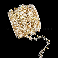 1 рулон цепочек из бусин ручной работы из смолы в форме капли&nbsp;DIY-CN0003-52B