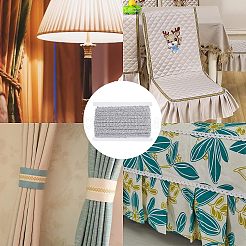 Лента из полиэстера с эффектом металлик OCOR-WH0065-07B