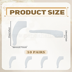 10 пара силиконовых очков для ушей&nbsp;SIL-LP0001-26B