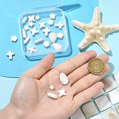 30 шт. 6 вида стеклянных перламутровых бусин&nbsp;HY-CJ0001-01