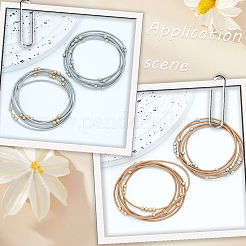 16шт. браслет-сателлит из нержавеющей стали для женщин&nbsp;BJEW-SP0001-16B