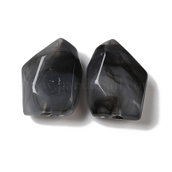 Двухцветные непрозрачные акриловые бусины OACR-G015-08