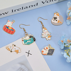 Подвески из сплава эмали 28шт 7 стиля ENAM-CA0001-72