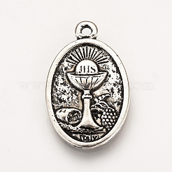 Сплавочные подвески тибетского стиля&nbsp;TIBE-Q078-06AS-RS