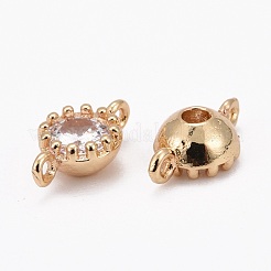 Цветок латунные микро проложить кубических соединения циркония&nbsp;X-ZIRC-L054-09-NR