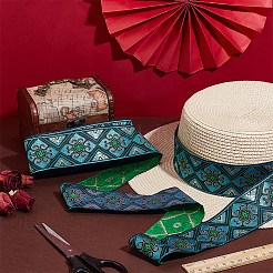 Полиэстеровая жаккардовая лента длиной 7 м.&nbsp;OCOR-WH0100-06A