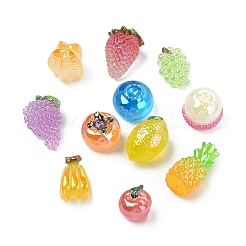 15шт 15 стиля светящийся фруктовый смоляной декор&nbsp;CRES-CJ0001-80