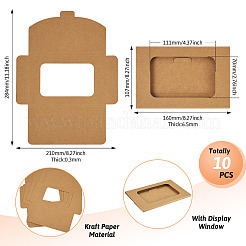 Пустые бумажные конверты коробка AJEW-TAC0044-04C
