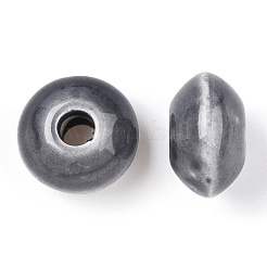 Фарфоровые бусины ручной работы&nbsp;PORC-Q173-15x10mm-24