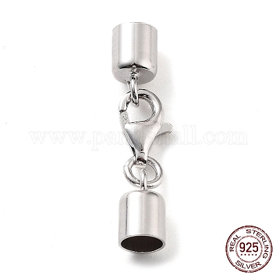 Антикоррозийные застежки-клешни из стерлингового серебра 925 шт. STER-P055-03G-P-1