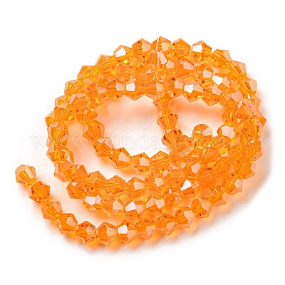 Прозрачные стеклянные бусины гальваническим пряди EGLA-A039-T2mm-A23-1