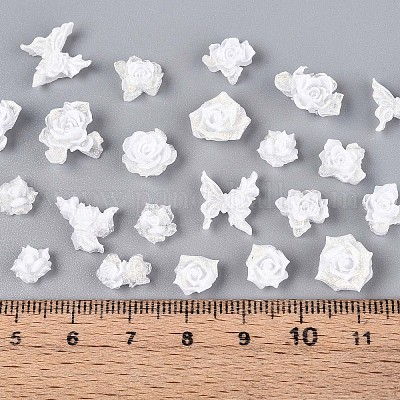 Кабошоны из светящейся цветочной смолы CRES-T025-10A-1