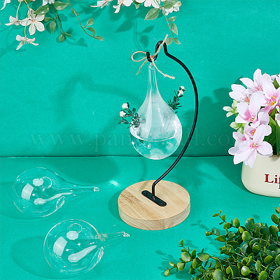 Стеклянные подвесные гидропонные вазы&nbsp;AJEW-WH0752-086A-1