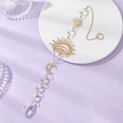 Стеклянные подвесные ловцы солнца HJEW-JM04580-1