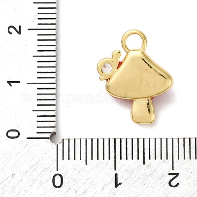 Кулоны с эмалью из латуни с прозрачным кубическим цирконием KK-I276-26G-1