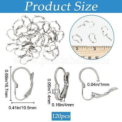 Фурнитура для сережек-гвоздиков из нержавеющей стали 304 STAS-SP0001-03A-1