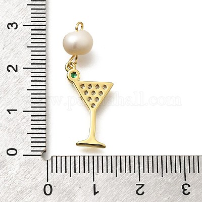 Латунные микро проложить кубического циркония подвески KK-Z093-23G-02-1