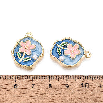 Подвески из эмали&nbsp;ENAM-T024-87A-G-1