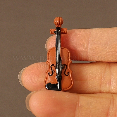 4 шт. миниатюрные украшения из смоляного музыкального инструмента PW-WGAE24E-01-1