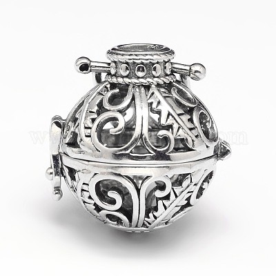 Латунные полые круглые подвески KK-M181-10AS-1