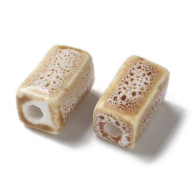 Фарфоровые бусины ручной работы PORC-L080-D02-1