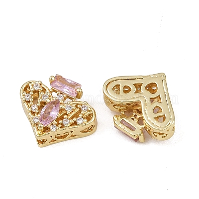 Многожильные звенья из латуни с паве из кубического циркония ZIRC-F145-09G-02-1