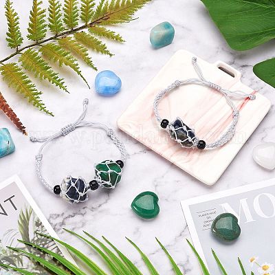 Регулируемый плетеный нейлоновый шнур макраме мешочек изготовление браслета AJEW-SW00013-08-1