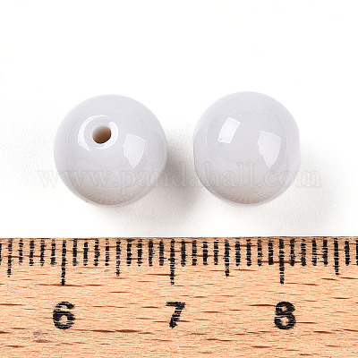 Непрозрачные однотонные стеклянные бусины GLAA-N007-10mm-A08-1