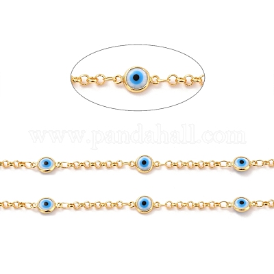 Латунные цепочки Роло ручной работы CHC-C020-02G-NR-1