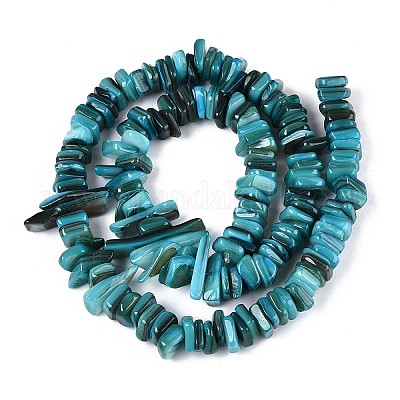 Нити бусин из натуральных пресноводных ракушек SHEL-T020-40D-1