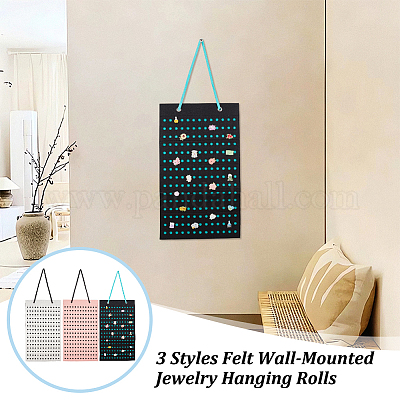 3 шт. 3 стиля фетровых настенных подвесных рулонов для украшений AJEW-OC0005-49-1