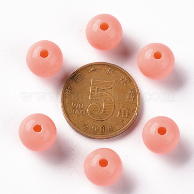 Непрозрачные акриловые бусины MACR-S370-C10mm-SS2109-1