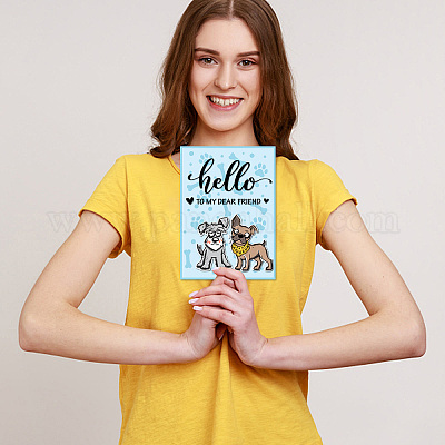 1 лист ПВХ пластиковые штампы DIY-GL0009-06-1