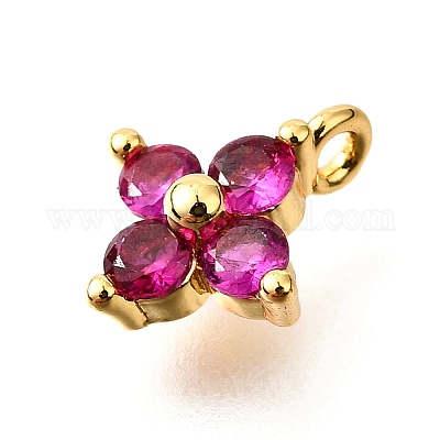 Латунные микро проложить кубического циркония подвески X-KK-D356-07E-G-1