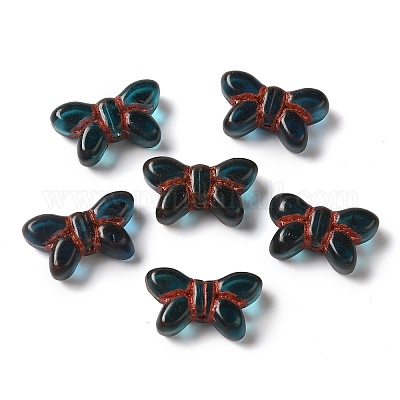 Прозрачные бусины лэмпворк LAMP-P065-02A-02-1