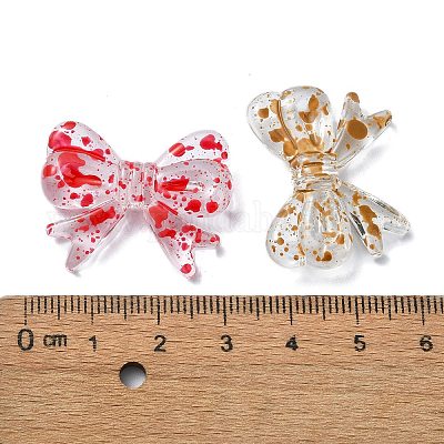 Прозрачные акриловые бусины&nbsp;X-OACR-E033-10-1