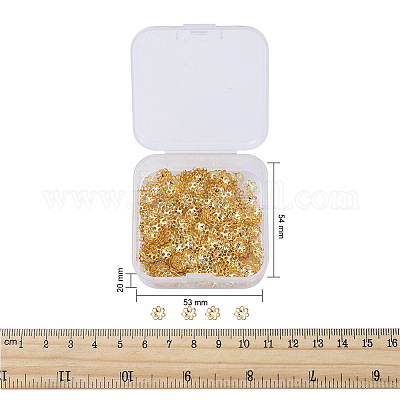 Многолепестковые железные бусинки&nbsp;IFIN-YW0001-12G-1