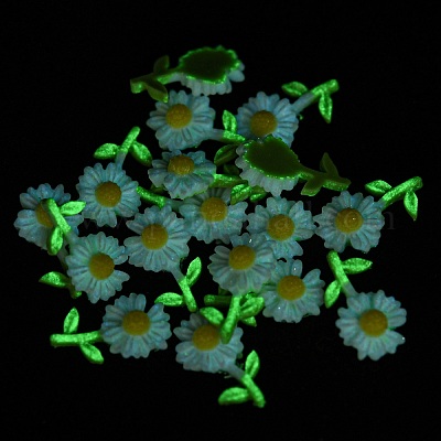 Светящиеся непрозрачные кабошоны из непрозрачной эпоксидной смолы CRES-M032-02A-1