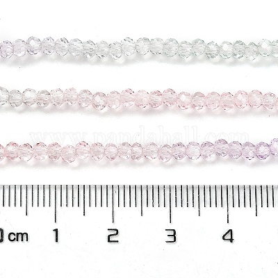 Прозрачные окрашенные стеклянные бусины X1-DGLA-A034-T1mm-A23-1