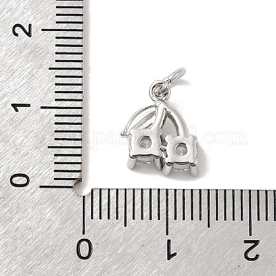 Латунные микро проложить кубического циркония подвески KK-C139-24B-P-1