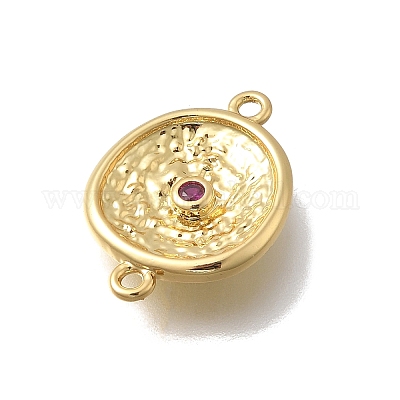 Латунные подвески-соединители с микропаве из кубического циркония KK-D431-068G-1