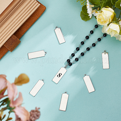 40 шт. подвески из нержавеющей стали 201 STAS-BC0004-06A-1